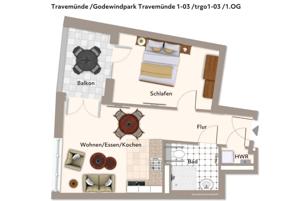 Godewindpark Travemünde Godewindpark Travemünde 1-03 Apartment Lübeck